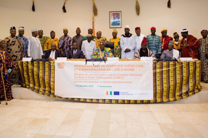 Modernisation de l'état civil en Côte d'Ivoire : Les Rois et Chefs sensibilisés par l'ONECI
