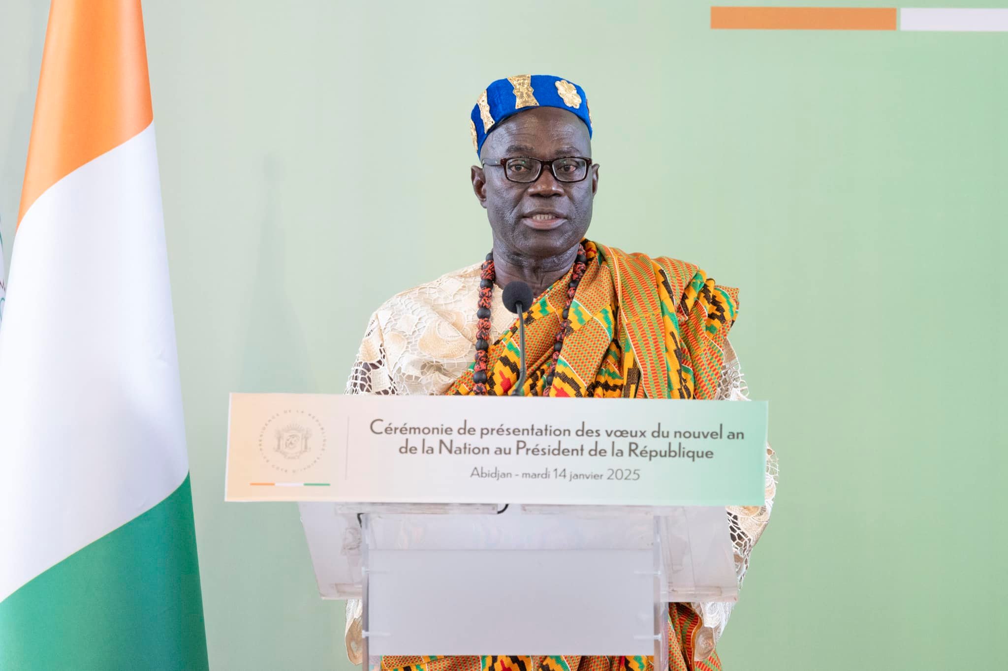 Présentation de vœux de la CNRCT au Président de la république de Côte d'Ivoire